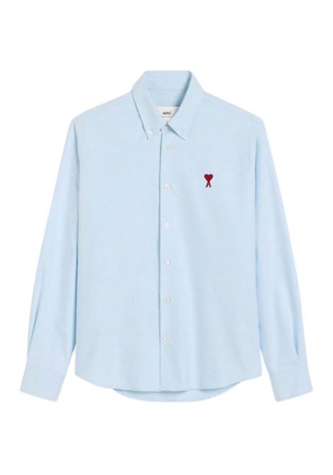 Camicia Ami de Coeur in azzurro Ami paris - unisex AMI PARIS | BFUSH063CO0031450